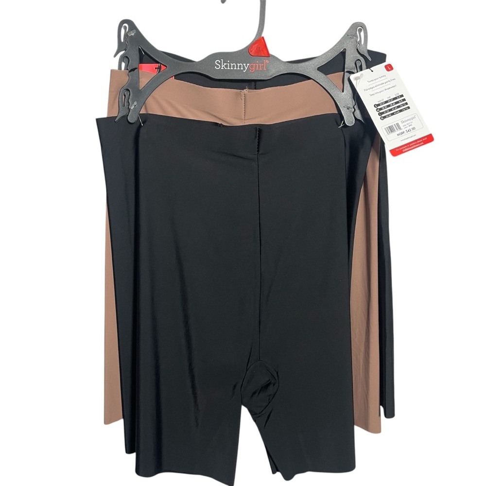 Skinnygirl Laser Shaping Shorts 3 Pack Black and Tan brand new!